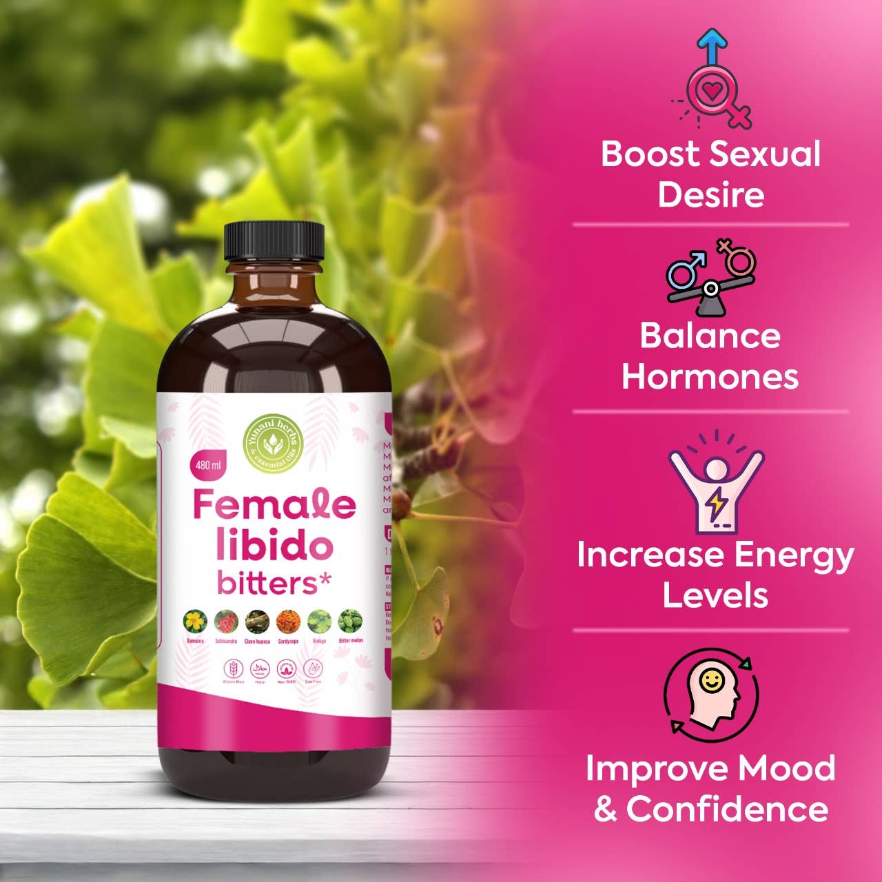 Female Libido living bitters 480mls