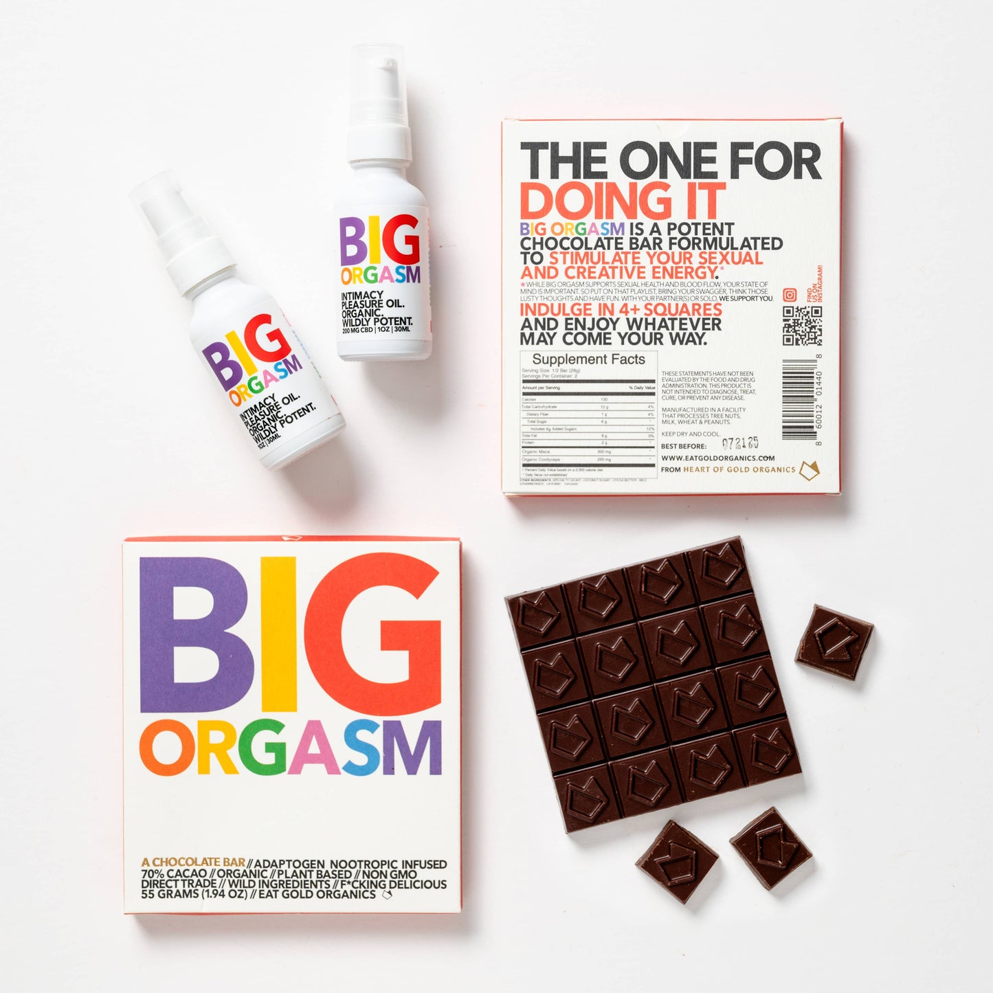 BIG ORGASM, A Potent, Functional & Delicious Chocolate Bar