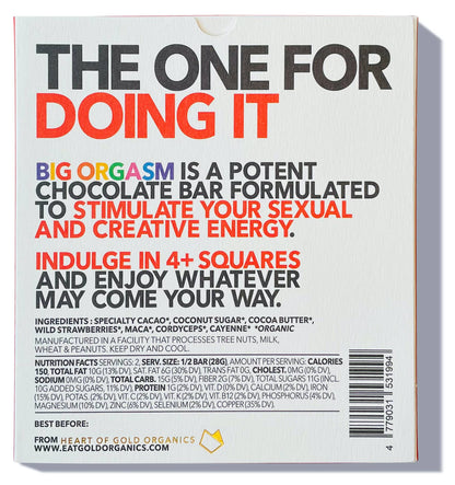 BIG ORGASM, A Potent, Functional & Delicious Chocolate Bar